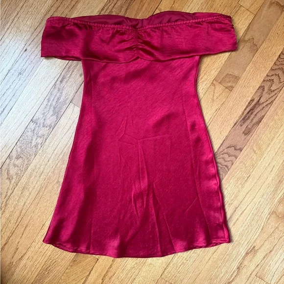 Princess Polly Sadee Mini Dress, Red, size US2 - Picture 4 of 8